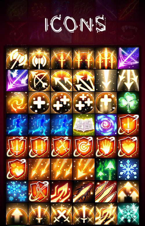 2D Набор иконок для навыков и заклинаний #3